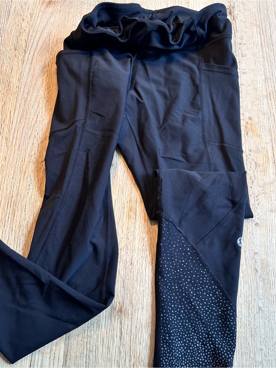 lululemon athletica Pants - Lululemon Running Leggings Black Reflective Size 8